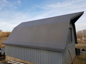 Barn with Dragon Armor on roof