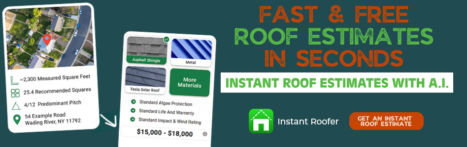 Instant Roofer - Billboard Ad - Free Roofing Calculator (AAR May 2024)