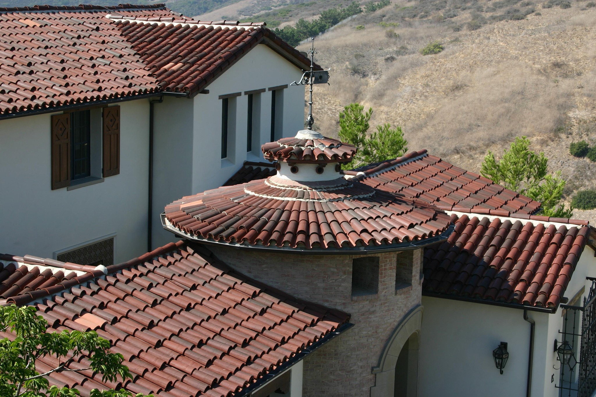 Westlake photo of tile and weathervane