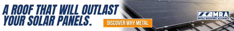 Metal Roofing Alliance (MRA) - Banner Ad - Solar Metal Roofing Alliance (MRA) - Banner Ad - Solar